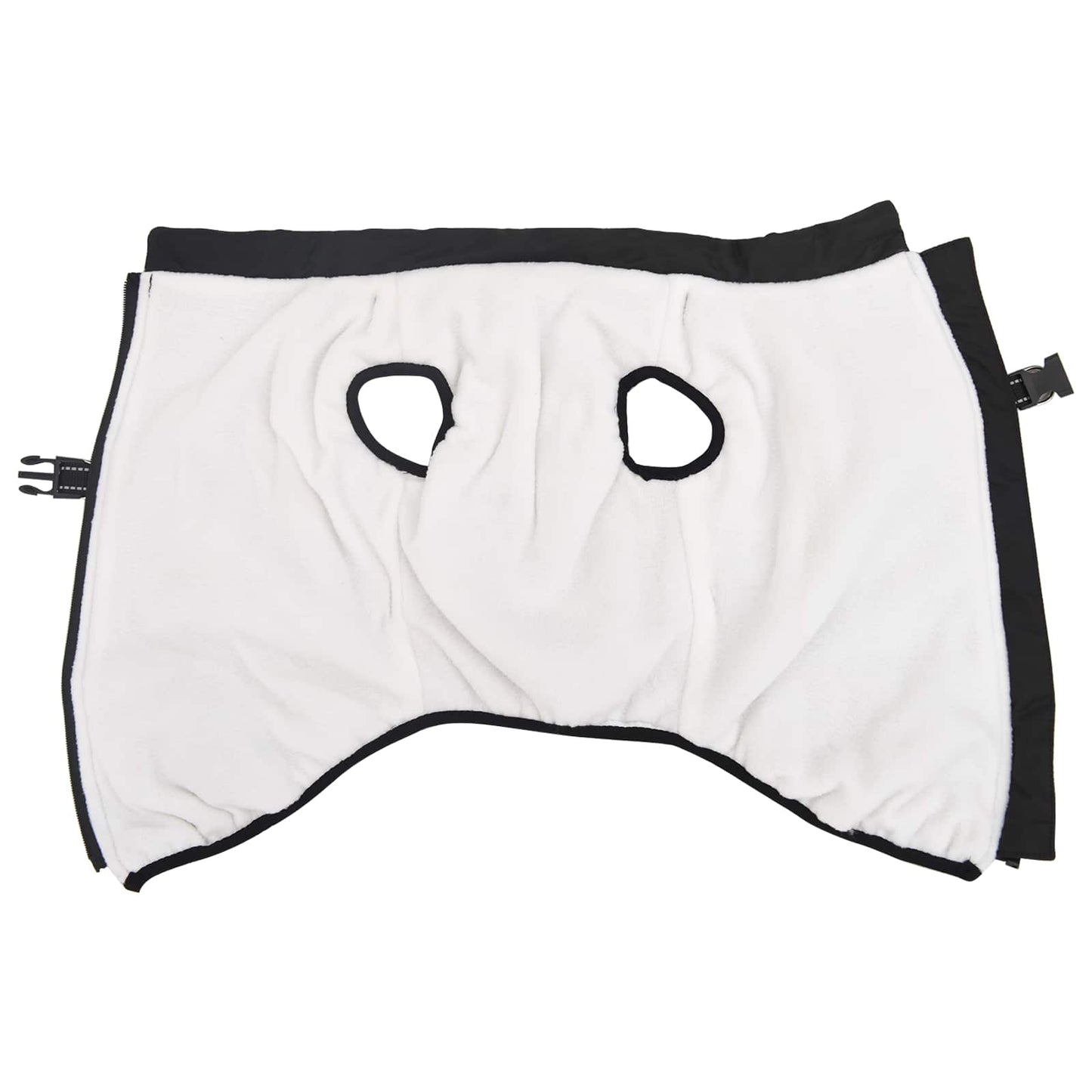 Vidaxl hondenjas met harnas zwart 5xl fleece en polyester