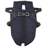 Vidaxl hondenjas marineblauw l40 fleece en polyester - afbeelding 2
