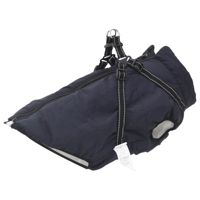 Vidaxl hondenjas marineblauw l52 fleece en polyester