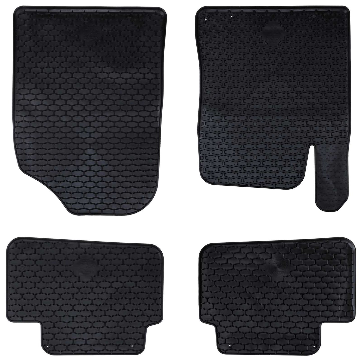 Vidaxl autobodemmat 4 pcs zwart tpe