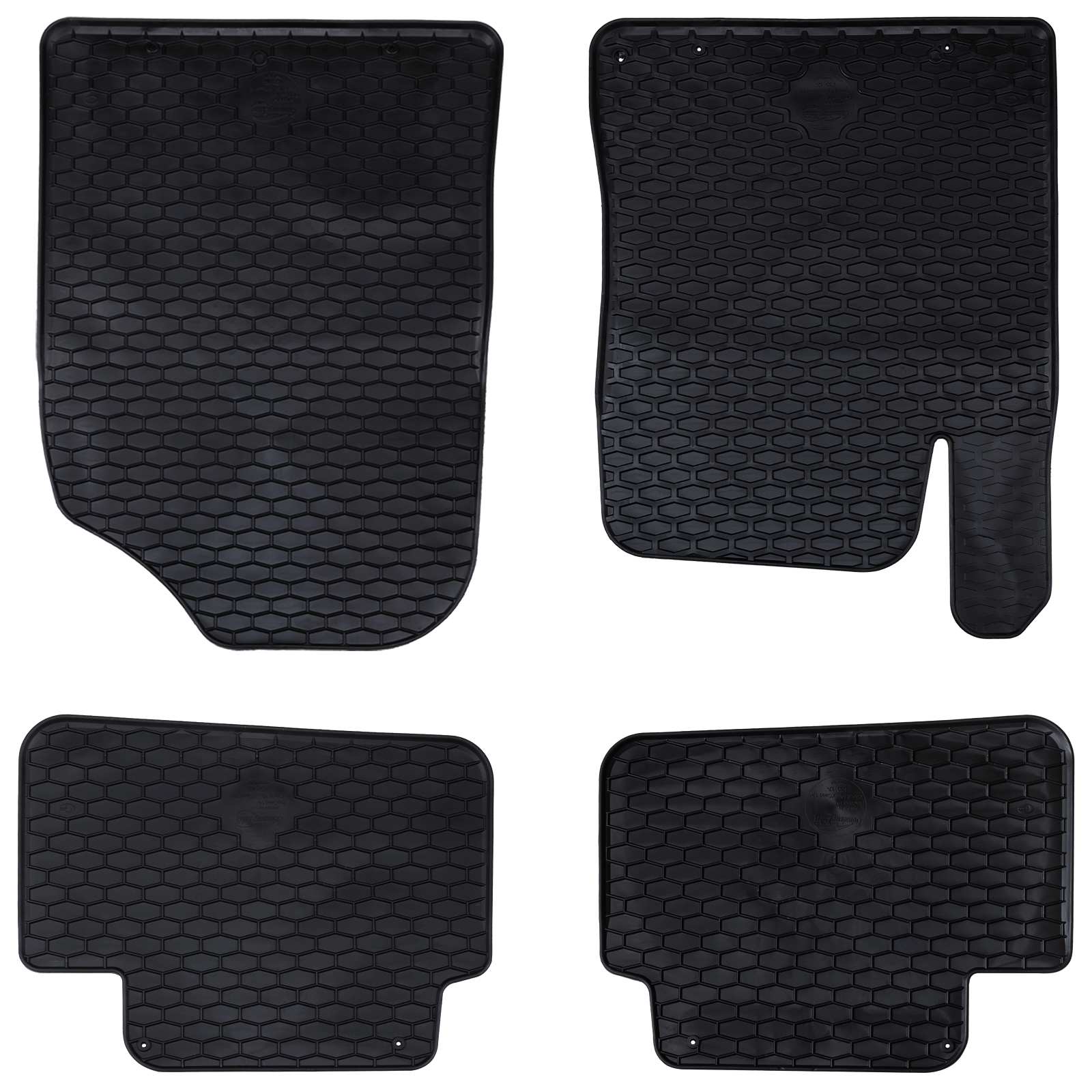 Vidaxl autobodemmat 4 pcs zwart tpe