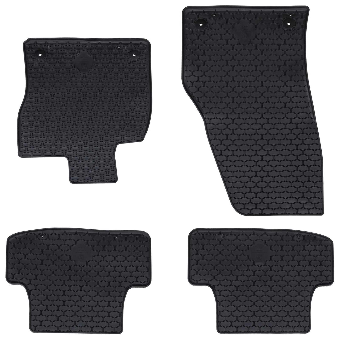 Vidaxl autobodemmat 4 pcs zwart vw t-roc tpe