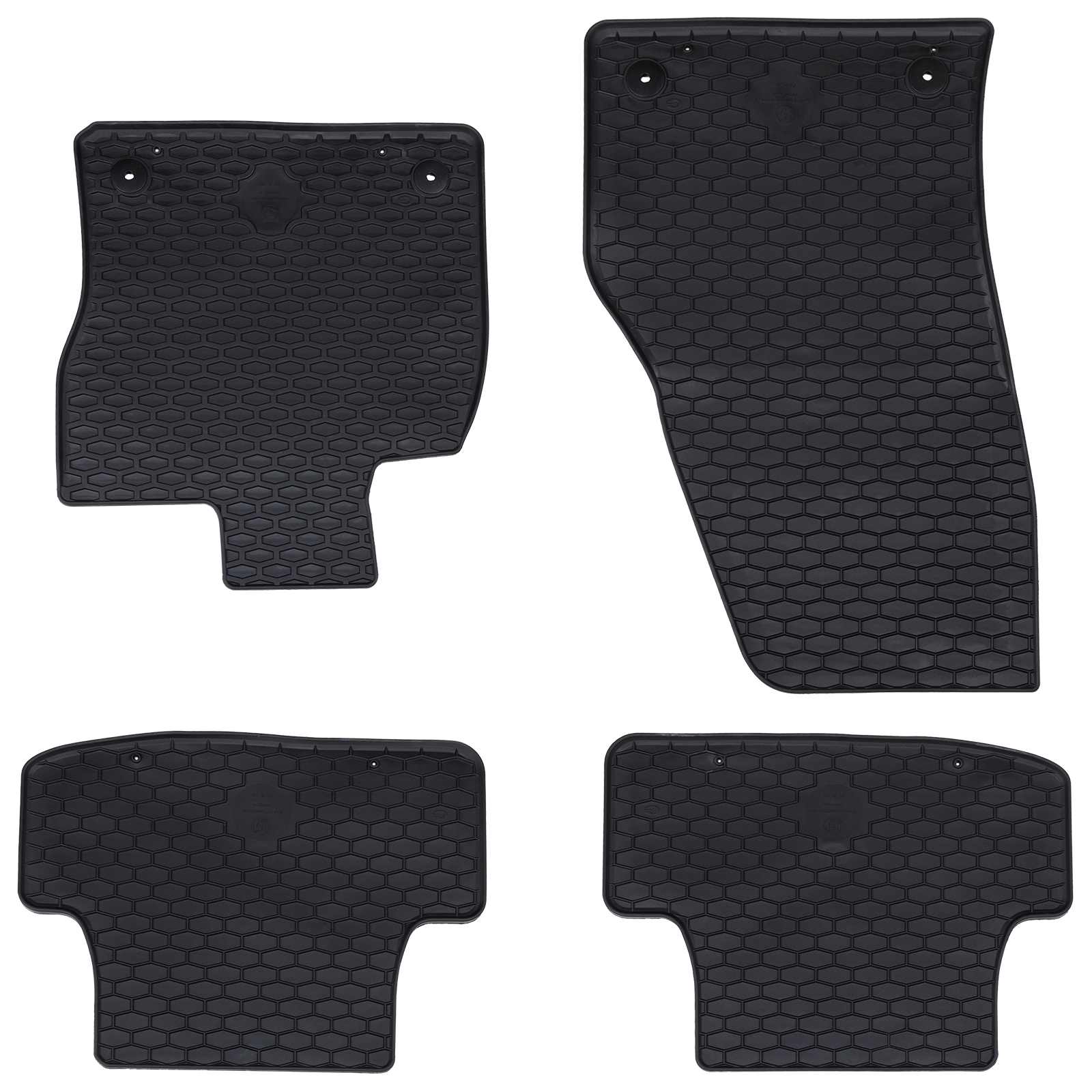 Vidaxl autobodemmat 4 pcs zwart vw t-roc tpe