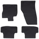 Vidaxl autobodemmat 4 pcs zwart vw t-roc tpe