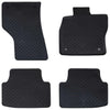 Vidaxl autobodemmat 4 pcs zwart zit leon tpe