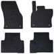 Vidaxl autobodemmat 4 pcs zwart vw tiguan , voor touran tpe