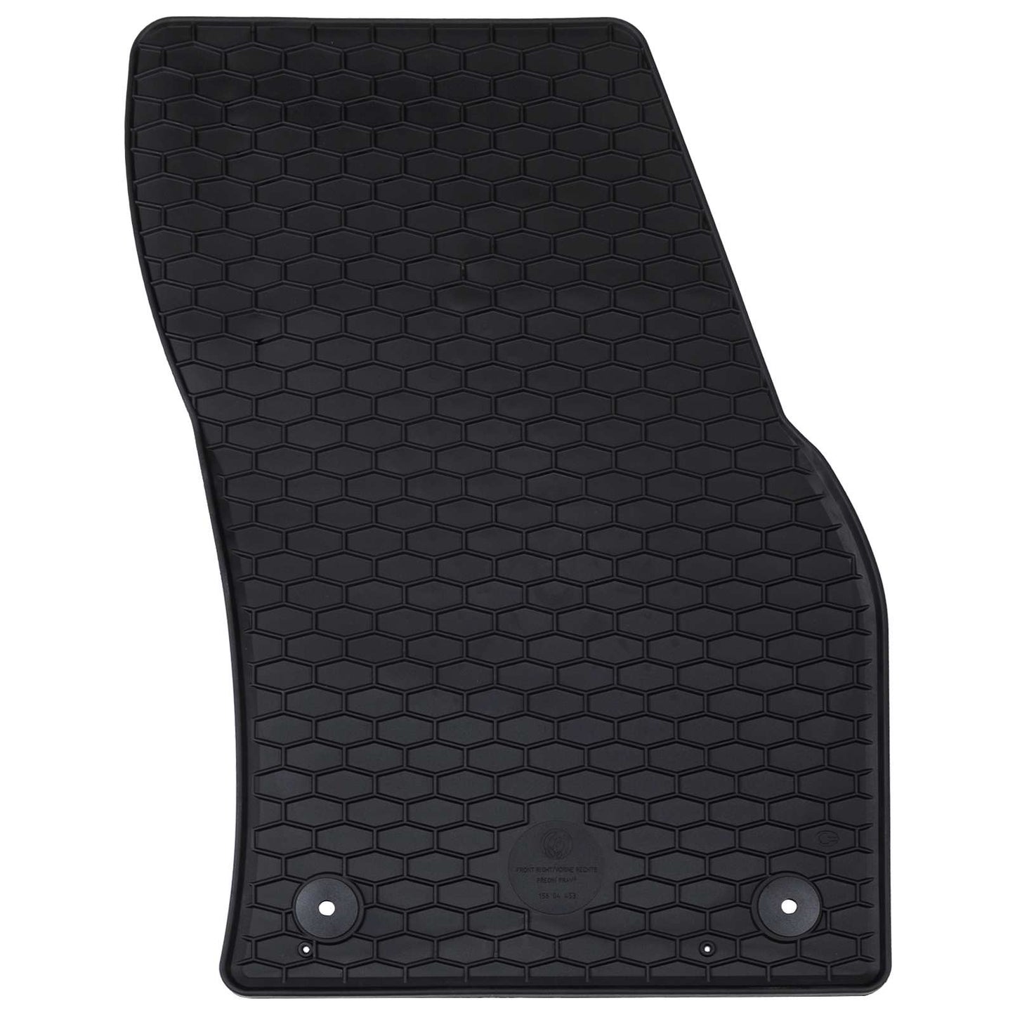 Vidaxl autobodemmat 4 pcs zwart vw tiguan , voor touran tpe