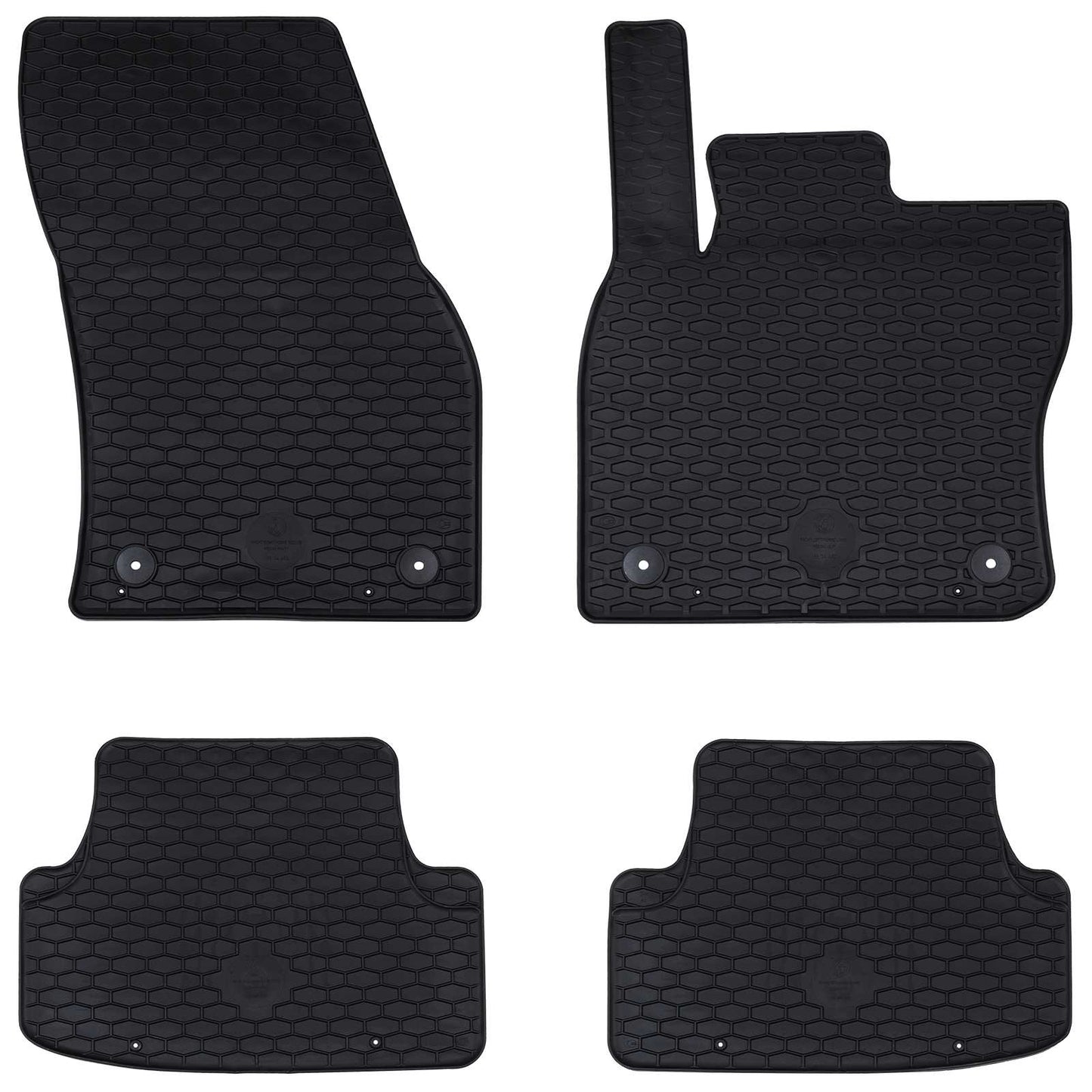 Vidaxl autobodemmat 4 pcs zwart zitting ateca , škoda karoq tpe