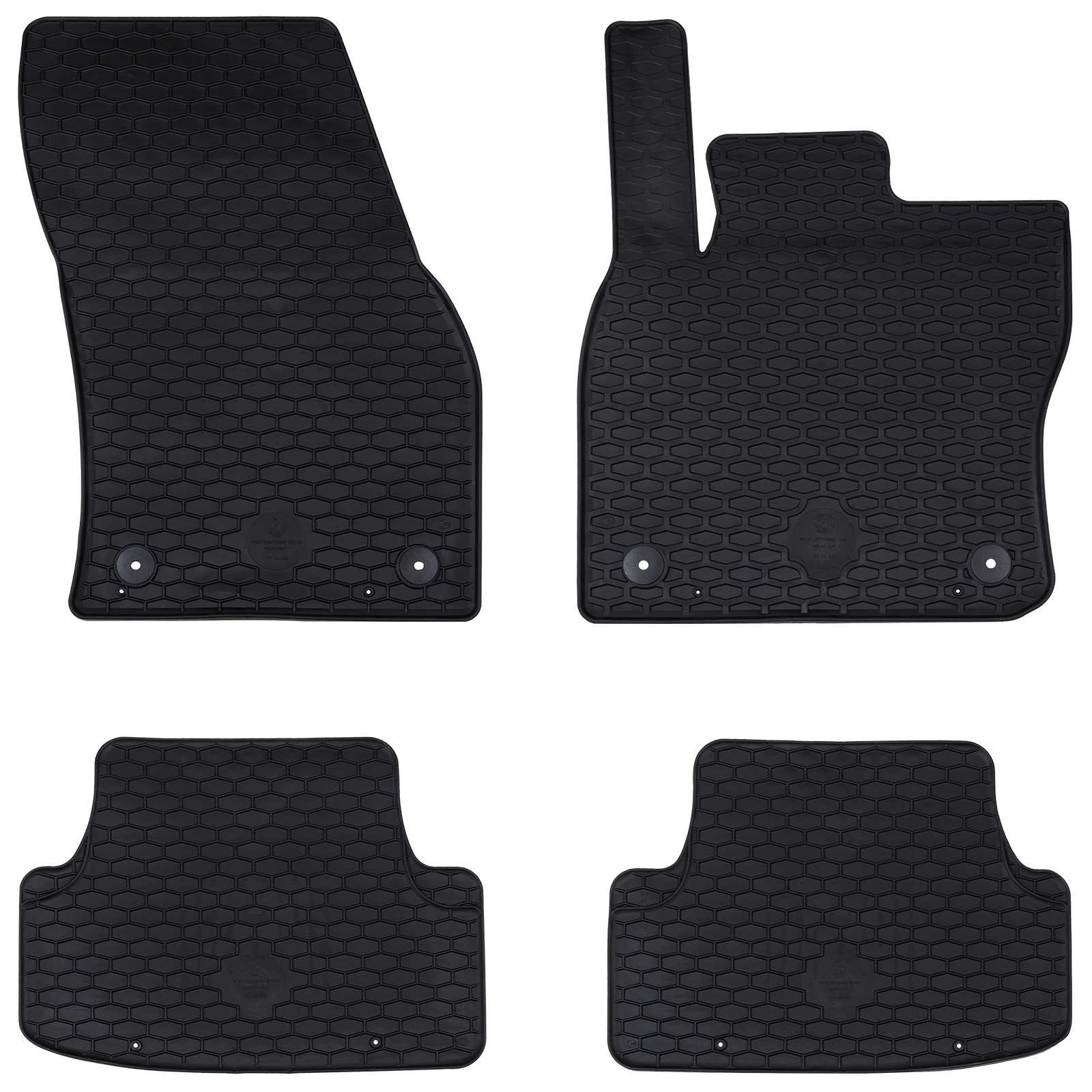 Vidaxl autobodemmat 4 pcs zwart zitting ateca , škoda karoq tpe