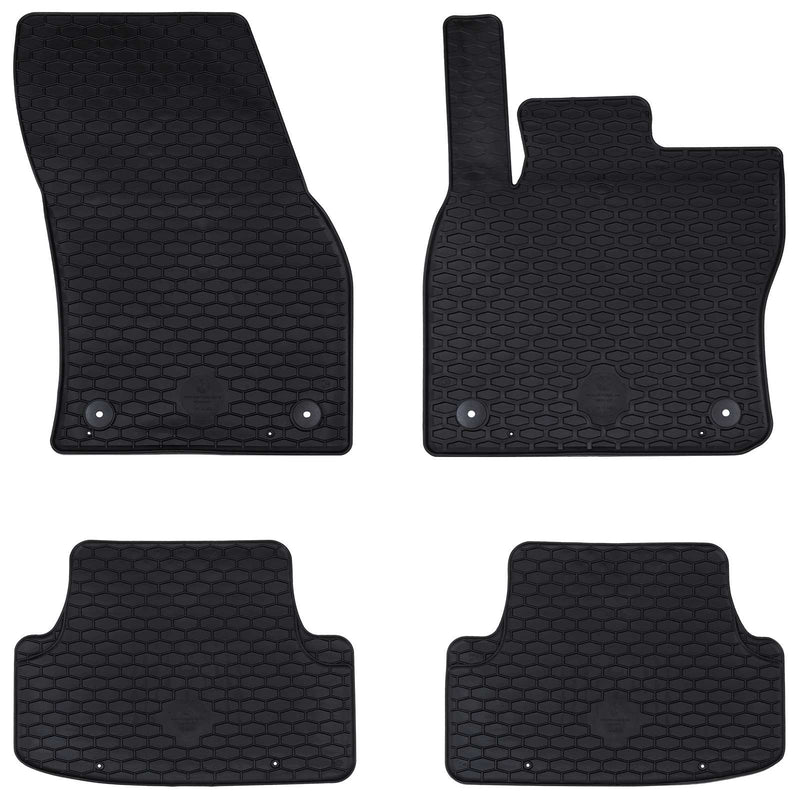 Vidaxl autobodemmat 4 pcs zwart zitting ateca , škoda karoq tpe