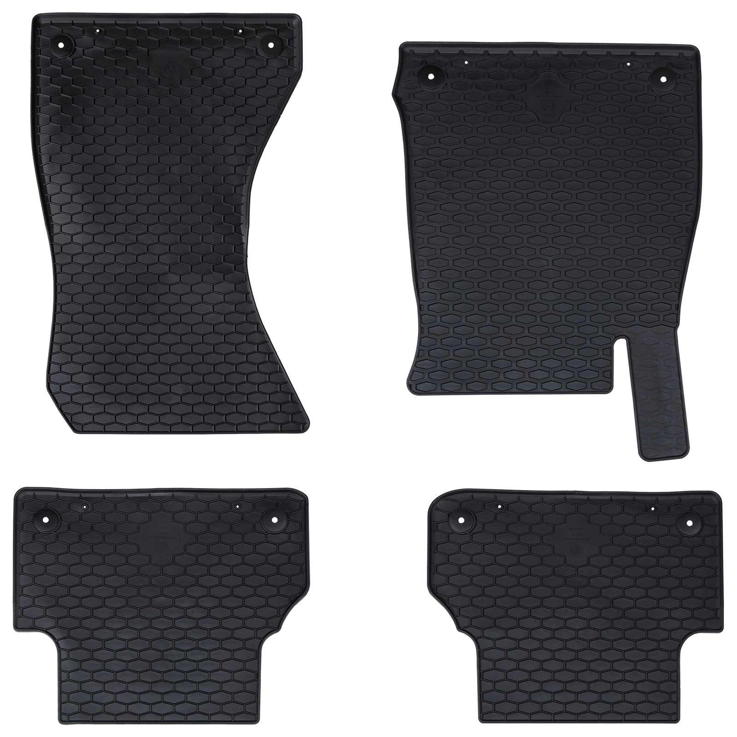 Vidaxl autobodemmat 4 pcs zwart geschikt voor audi a4 b9 , a5 b9 tpe