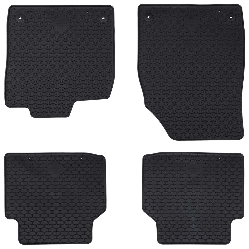 Vidaxl autobodemmat 4 pcs zwart rubber