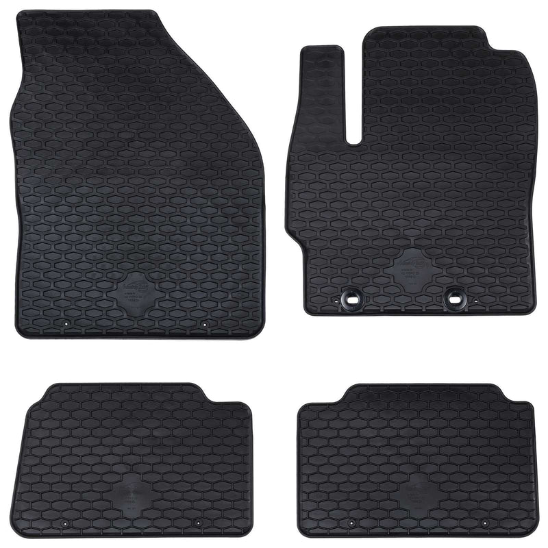 Vidaxl autobodemmat 4 pcs zwart rubber