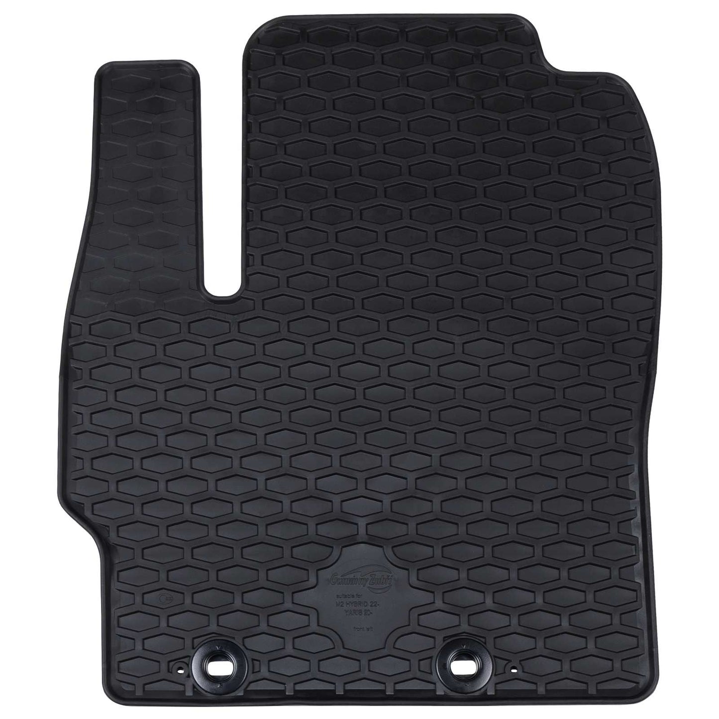 Vidaxl autobodemmat 4 pcs zwart rubber