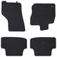 Vidaxl autobodemmat 4 pcs zwart vw golf viii mhev rubber