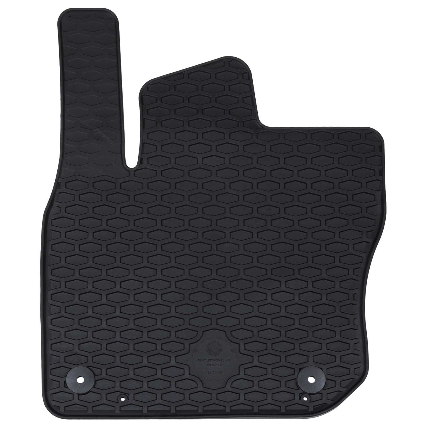 Vidaxl autobodemmat 4 pcs zwart vw tiguan tdi rubber
