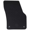 Vidaxl autobodemmat 4 pcs zwart vw tiguan tdi rubber