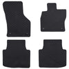 Vidaxl autobodemmat 4 pcs zwart škoda superb iii iv rubber