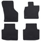 Vidaxl autobodemmat 4 pcs zwart škoda superb iii iv rubber