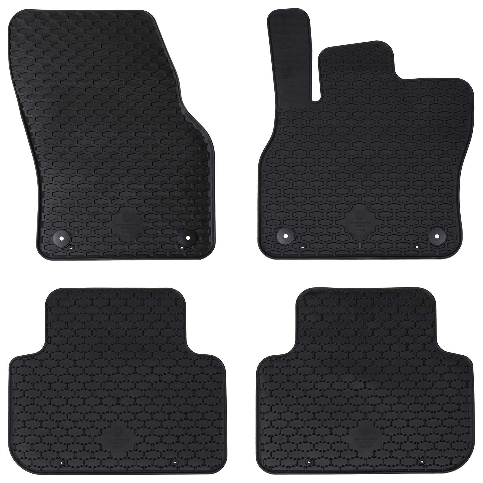 Vidaxl autobodemmat 4 pcs zwart geschikt voor audi q3 rubber