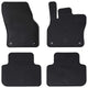 Vidaxl autobodemmat 4 pcs zwart geschikt voor audi q3 rubber