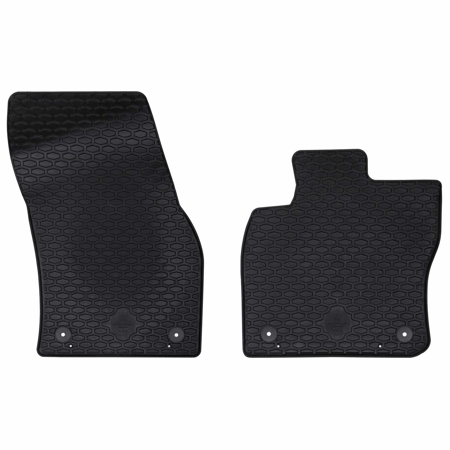Vidaxl autobodemmat 2 pcs zwart rubber