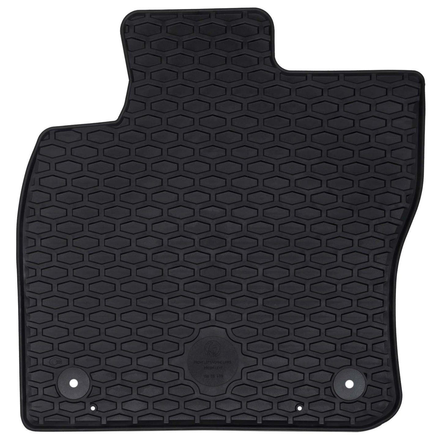 Vidaxl autobodemmat 2 pcs zwart rubber