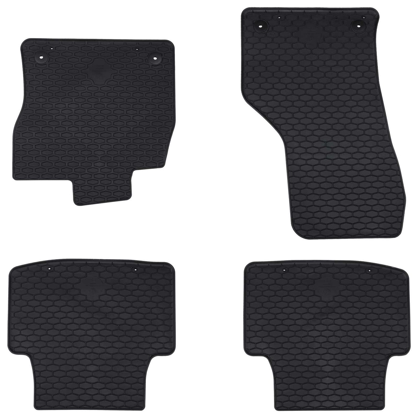 Vidaxl autobodemmat 4 pcs zwart vw voor passat b8 rubber