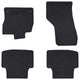 Vidaxl autobodemmat 4 pcs zwart vw voor passat b8 rubber