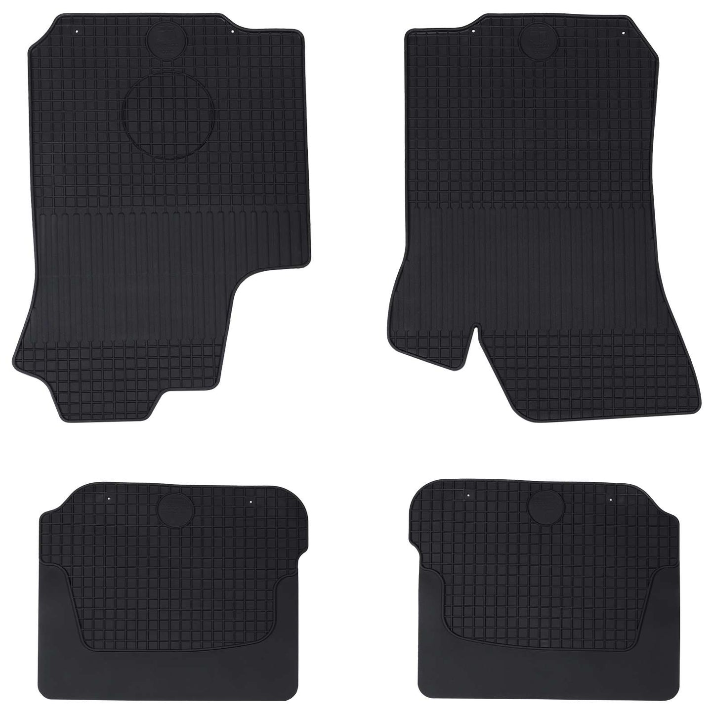 Vidaxl autobodemmat 4 pcs zwart škoda octavia i 97-04 rubber