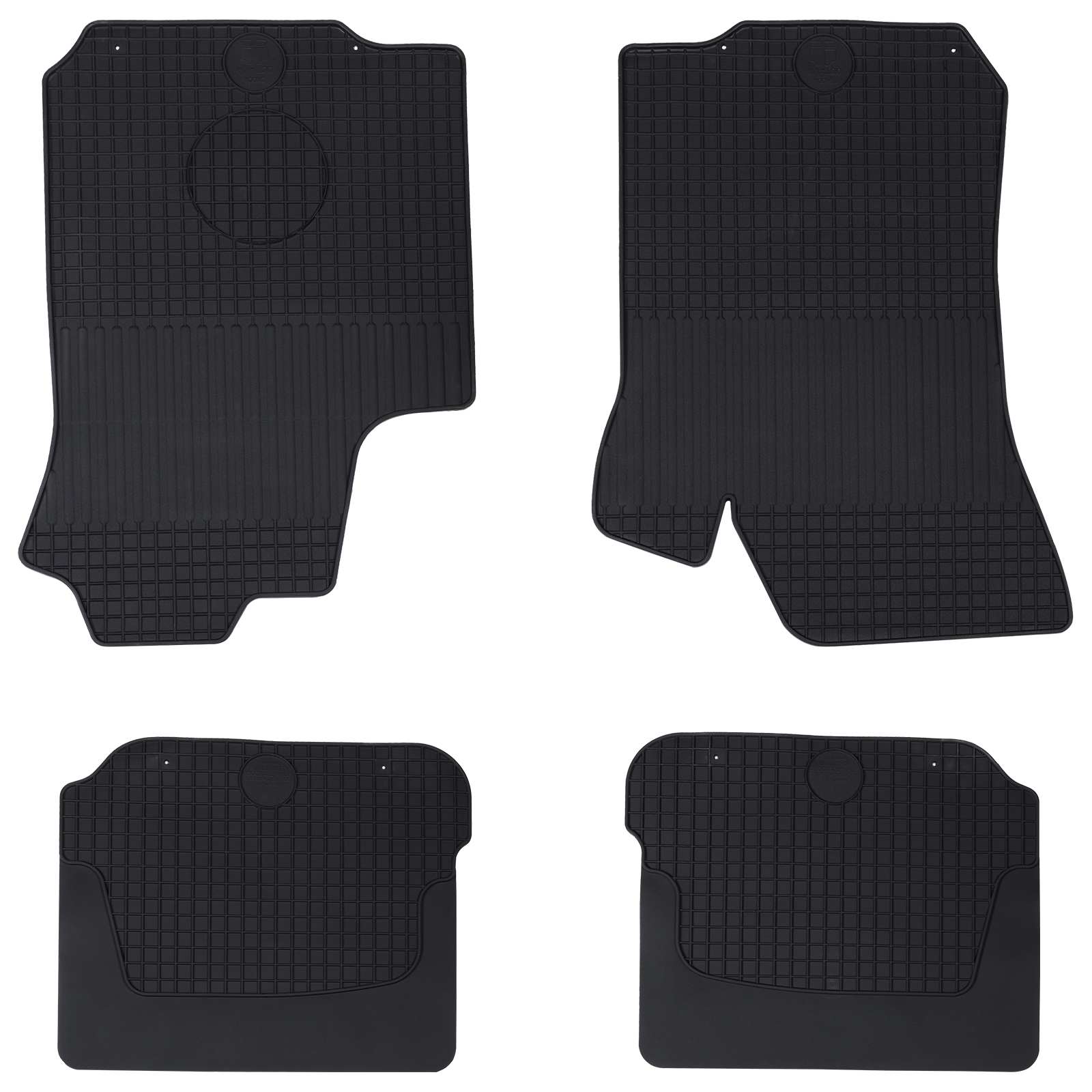 Vidaxl autobodemmat 4 pcs zwart škoda octavia i 97-04 rubber