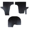 Vidaxl autobodemmat 3 pcs zwart vw t5 , t6 , voor multivan rubber
