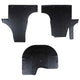 Vidaxl autobodemmat 3 pcs zwart vw t5 , t6 , voor multivan rubber