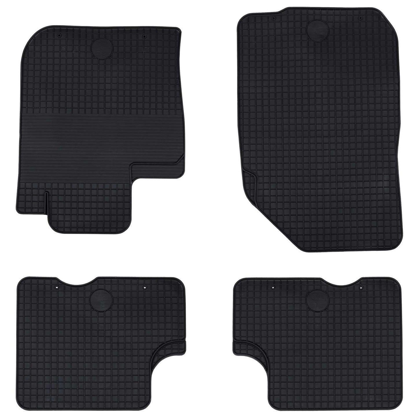 Vidaxl autobodemmat 4 pcs zwart tpe