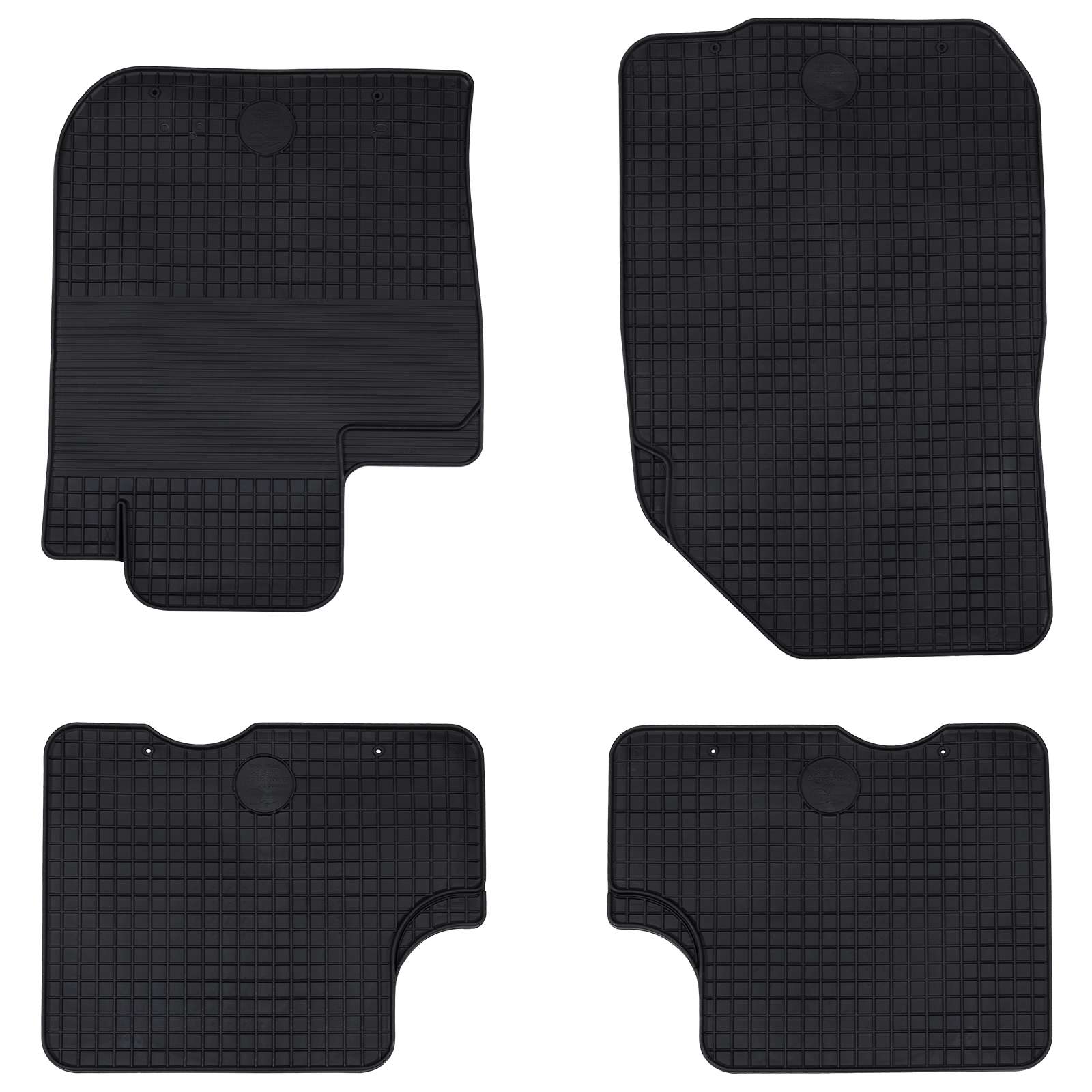 Vidaxl autobodemmat 4 pcs zwart tpe