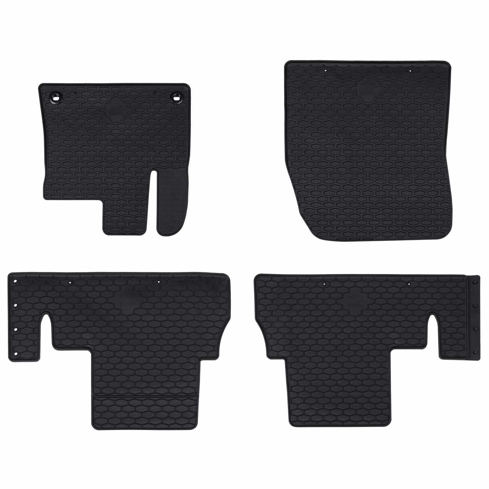 Vidaxl autobodemmat 4 pcs zwart tpe