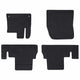 Vidaxl autobodemmat 4 pcs zwart tpe