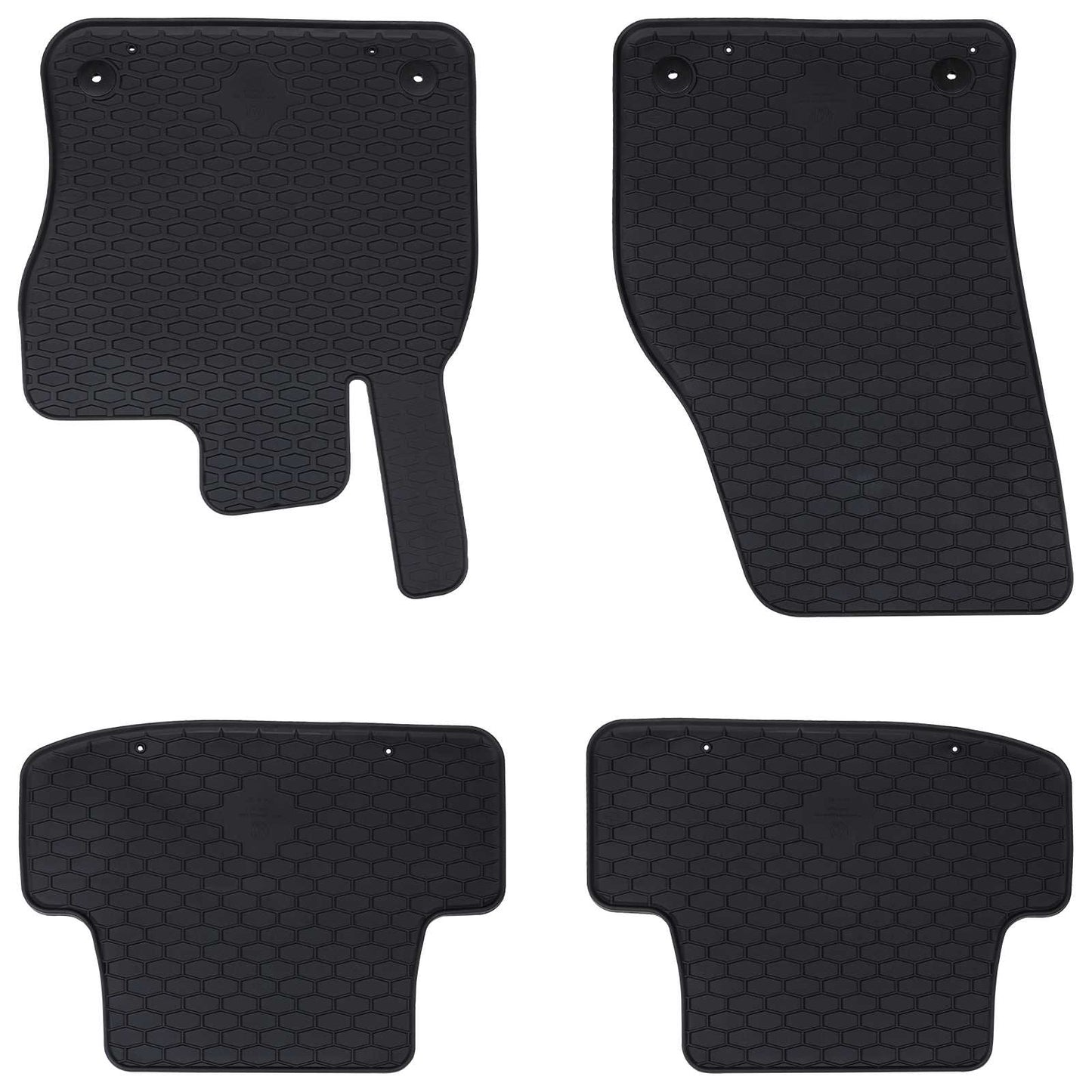 Vidaxl autobodemmat 4 pcs zwart geschikt voor audi q2 rubber