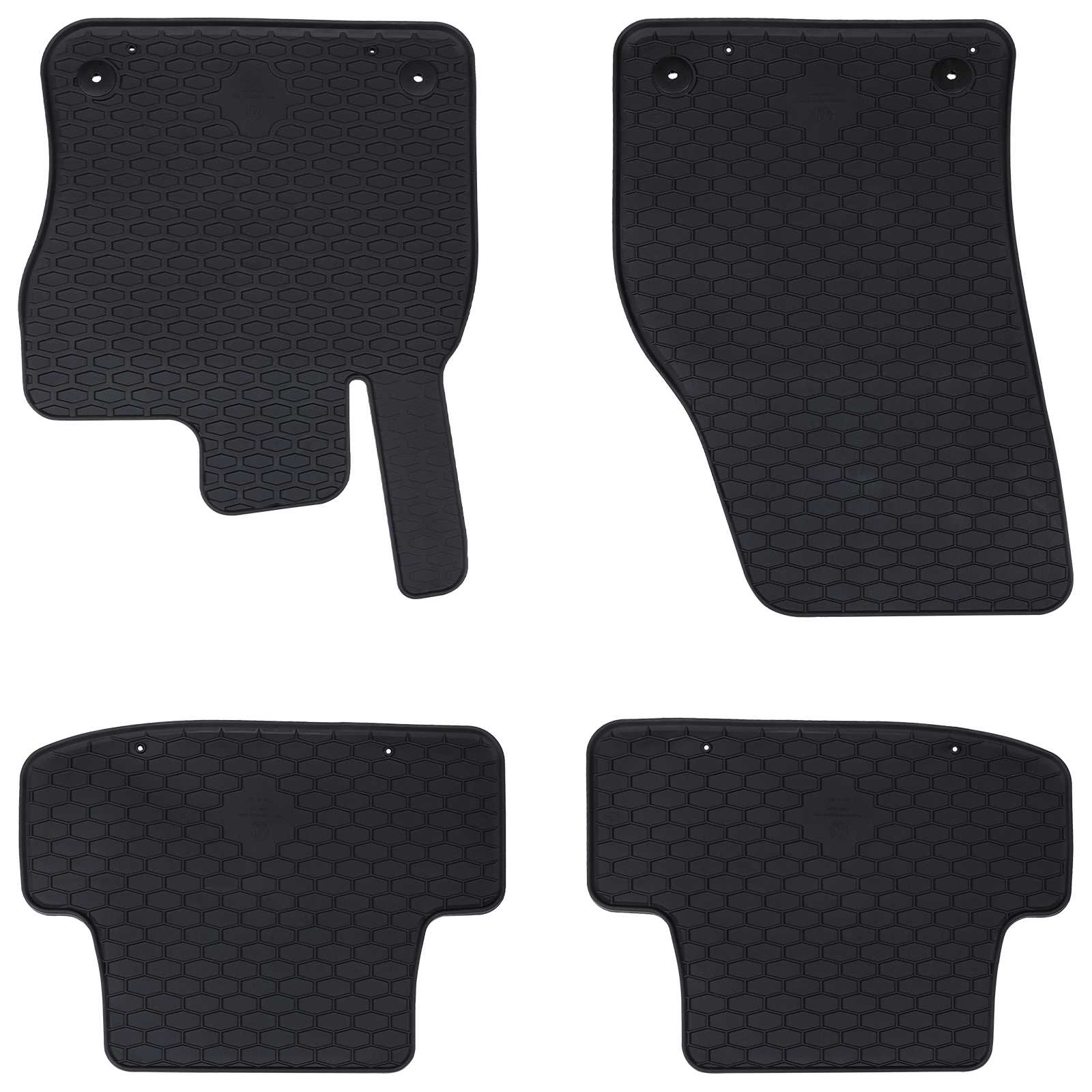 Vidaxl autobodemmat 4 pcs zwart geschikt voor audi q2 rubber