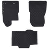 Vidaxl autobodemmat 3 pcs zwart tpe