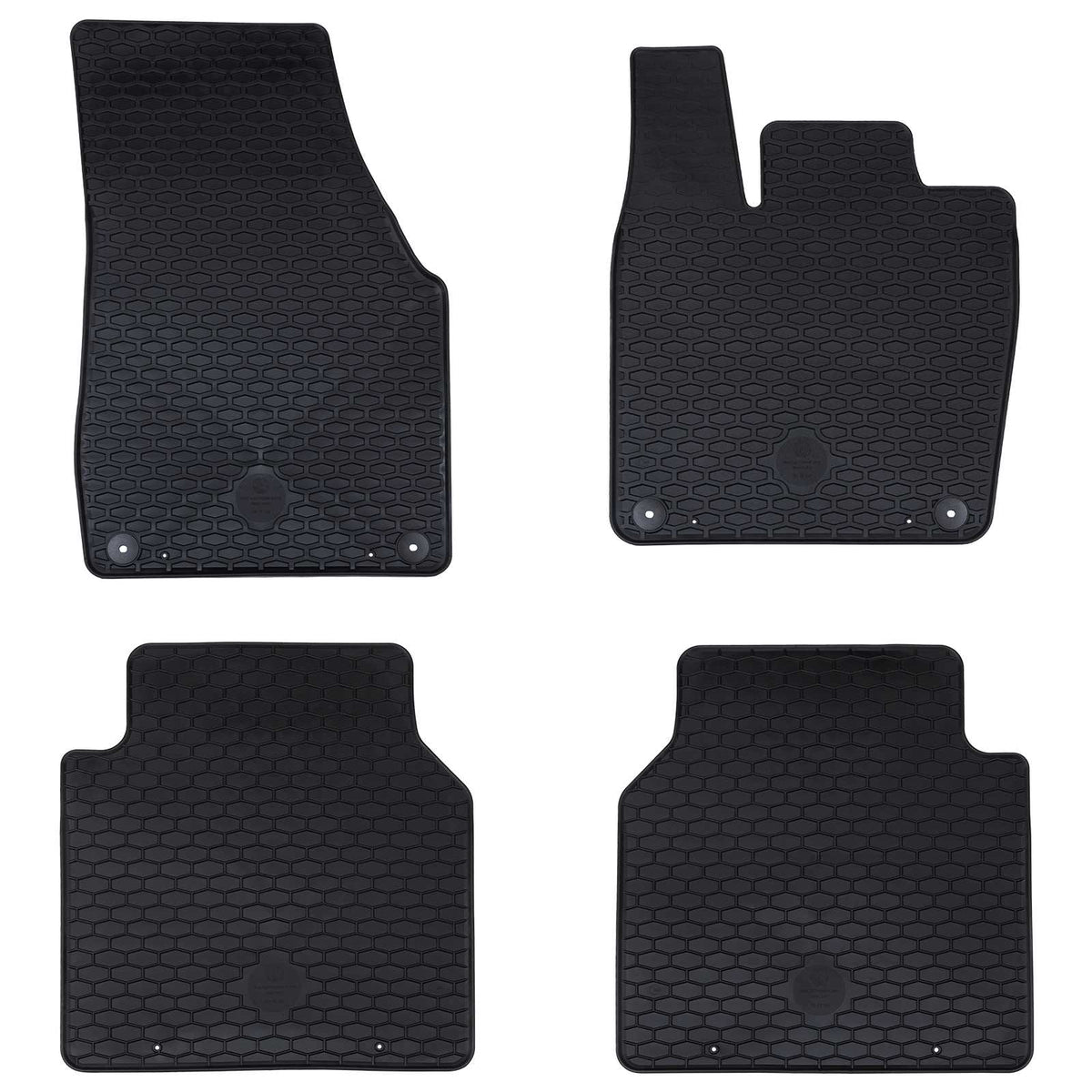 Vidaxl autobodemmat 4 st geschikt voor vw id.7 2023- rubber
