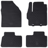 Vidaxl autobodemmat 4 pcs zwart geschikt voor toyota aygo x tpe
