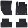 Vidaxl autobodemmat 4 pcs zwart geschikt voor renault megane iv tpe