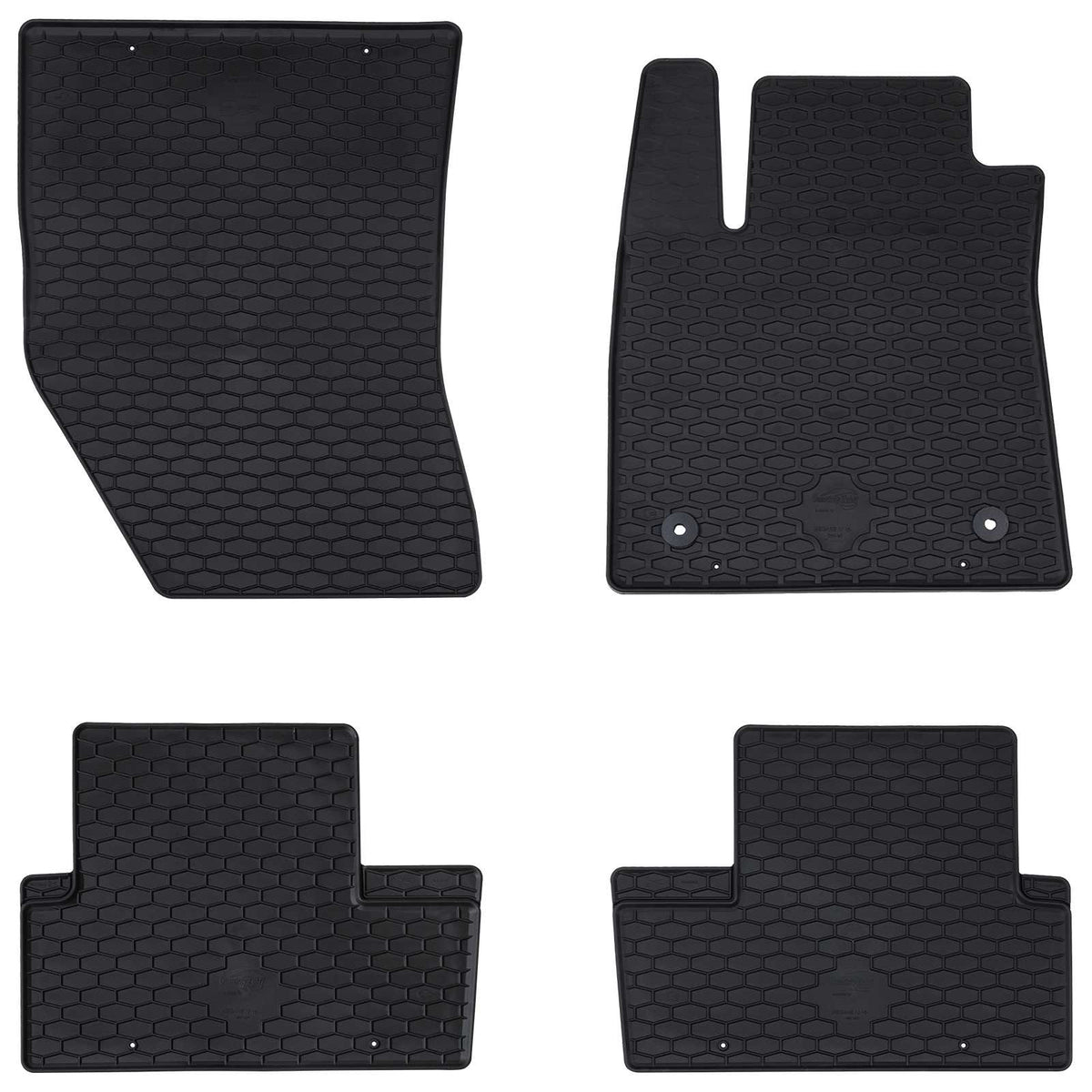Vidaxl autobodemmat 4 st geschikt voor renault megane iv 2016- rubber