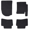 Vidaxl autobodemmat 4 pcs zwart geschikt voor kia rio, stonic tpe