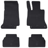 Vidaxl autobodemmat 4 pcs zwart tpe