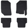 Vidaxl autobodemmat 4 pcs zwart tpe
