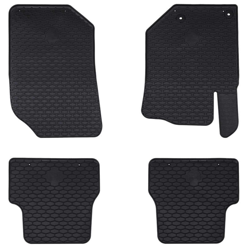 Vidaxl autobodemmat 4 pcs zwart tpe