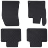 Vidaxl autobodemmat 4 pcs zwart tpe