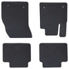 Vidaxl autobodemmat 4 pcs zwart geschikt voor ford focus 4d aft.